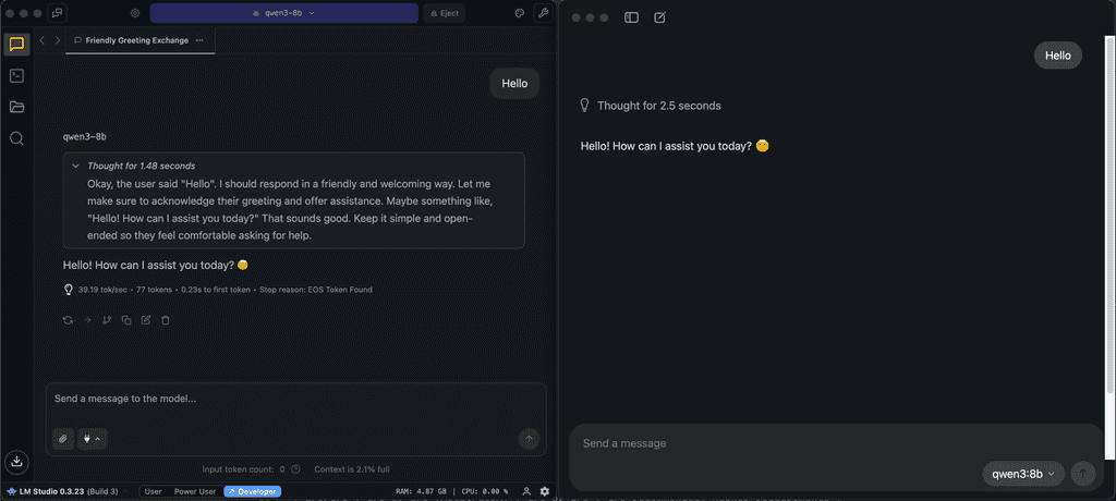 ollama or lmstudio ui