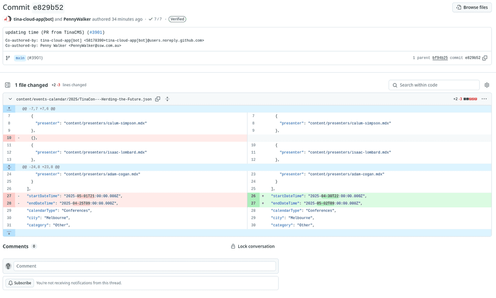 github diff view