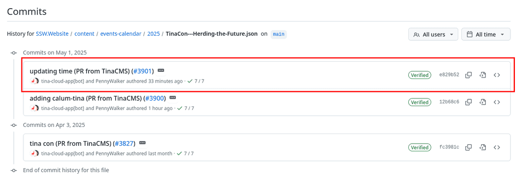 github commit viewer