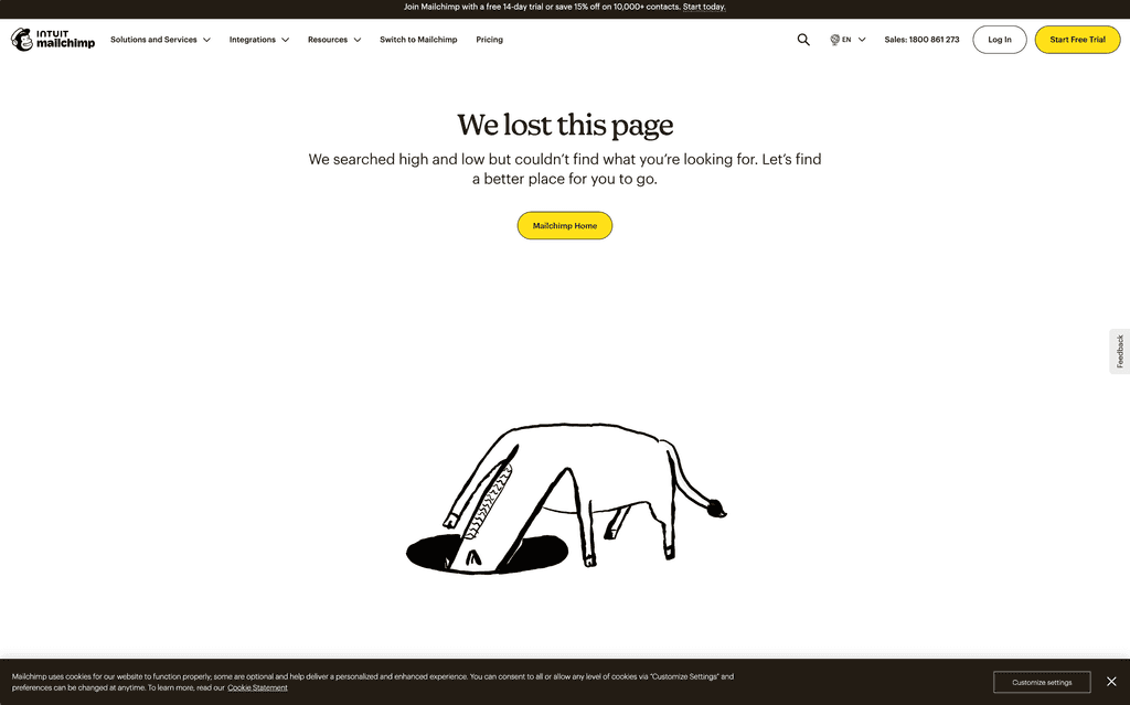 mailchimp 404